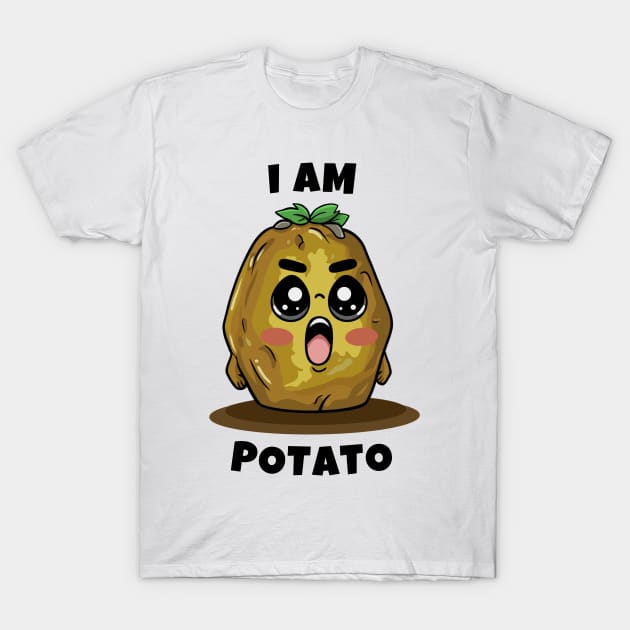 Funny Potato, I am Potato T-Shirt by micho2591